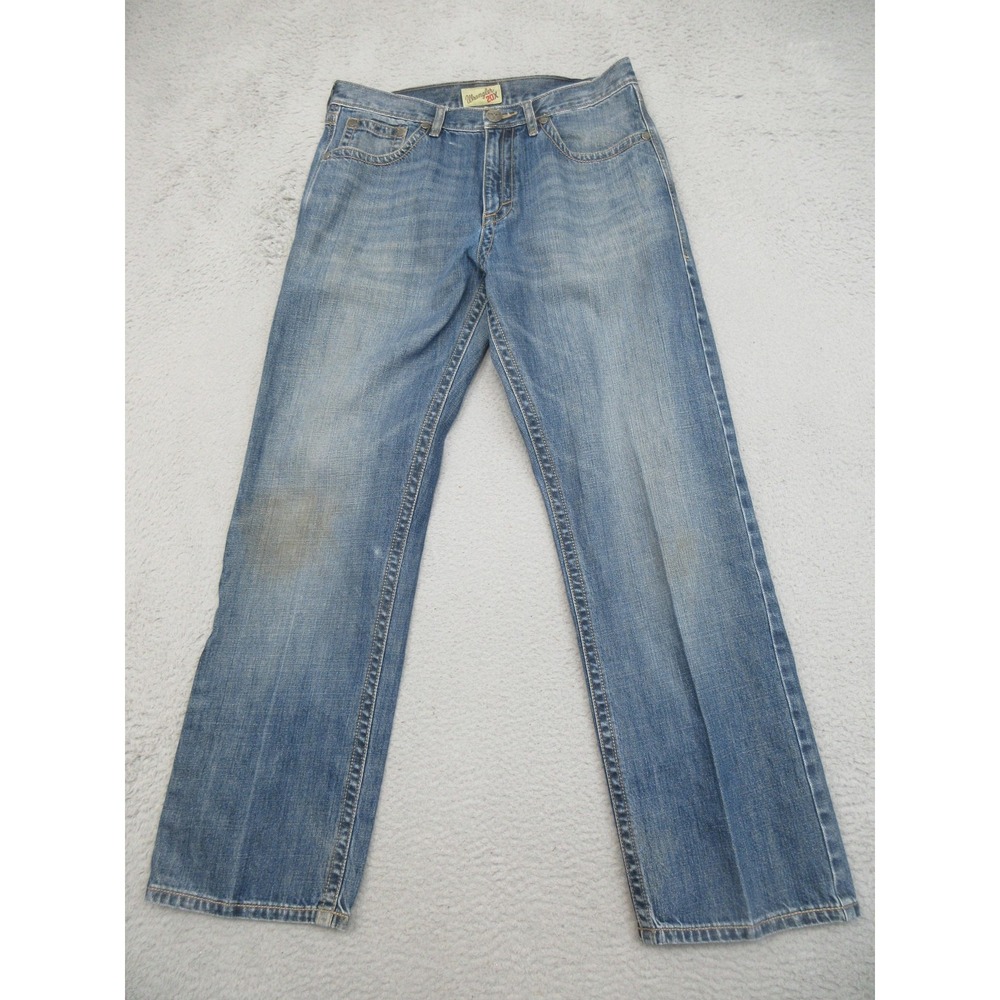 Wrangler 20X Relaxed Western Jeans Mens‎ 33x32 Blue Light Wash Cowboy Workwear